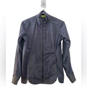 Brooks Women’s Size XS Lightweight Running Shell Jacket Grey  Athletic Zip Up
